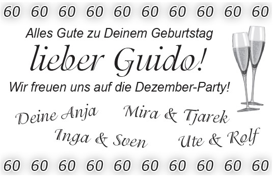 Alles Gute zum Geburtstag, Guido