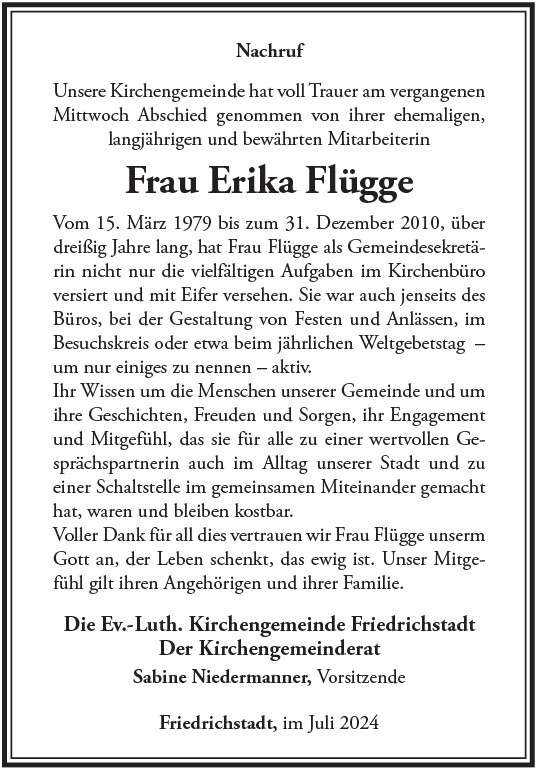 Erika Flügge