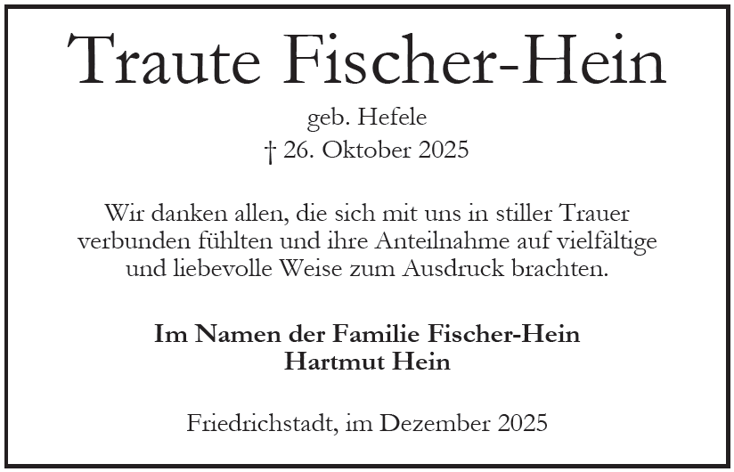 Traute Fischer-Hein