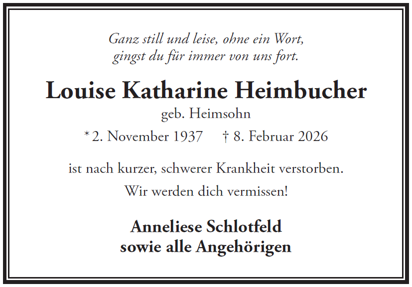 Louise Katharine Heimbucher