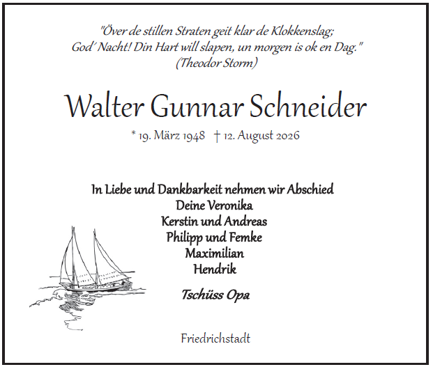 Walter Gunnar Schneider