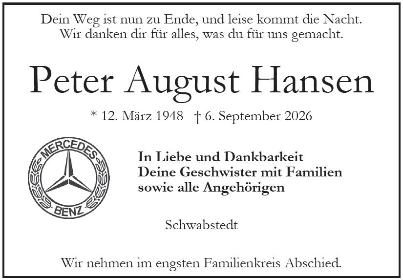 Peter August Hansen